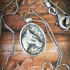 Rare Silpada Sterling Silver Horse / Equestrian Necklace